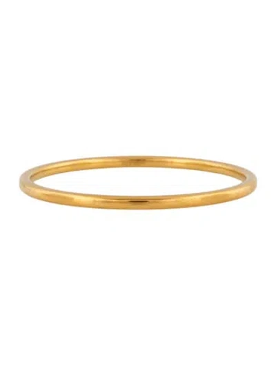 Pre-owned Milor 14k Resin-filled Bangle Bracelet, 7.75" In Multicolor