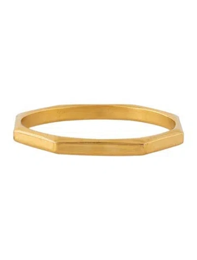 Pre-owned Milor 14k Resin-filled Bangle Bracelet, 7.75" In Multicolor