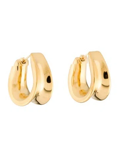 Pre-owned Milor 14k Resin-filled Hoop Earrings In Multi