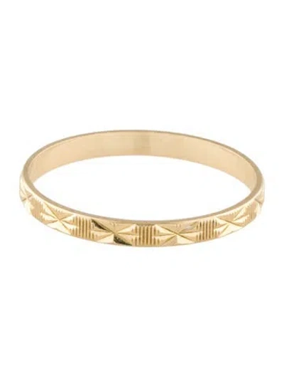 Pre-owned Milor 14k Textured Band In Multi
