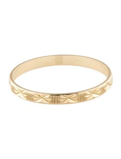 Pre-owned Milor 14k Textured Band In Multi