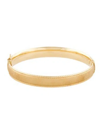 Pre-owned Milor 18k Bangle Bracelet, 7.5" In Multi