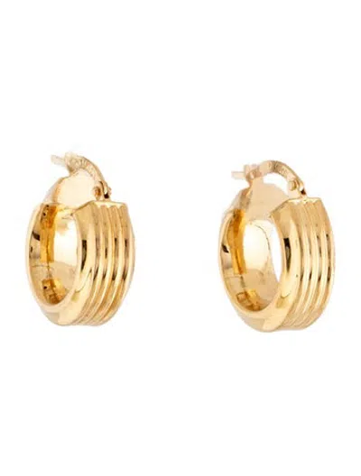 Pre-owned Milor 18k Hoop Earrings In Multicolor