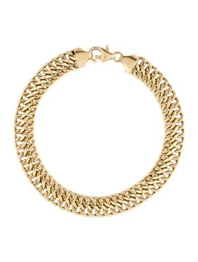 Pre-owned Milor 18k Link Bracelet, 7" In Multi