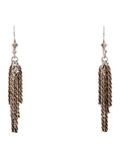 Pre-owned Milor Chain Tassel Earrings In Multi