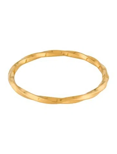 Pre-owned Milor Twisted Bangle Bracelet, 7.75" In Multi