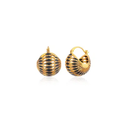 Milou Jewelry Women's Basket Earrings - Black