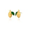 Milou Jewelry Women's Gold Lemon Earrings In Gold