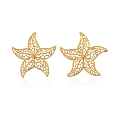 Milou Jewelry Women's Gold Starfish Earrings