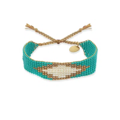 Milou Jewelry Women's Isabella Beaded Bracelet - Blue
