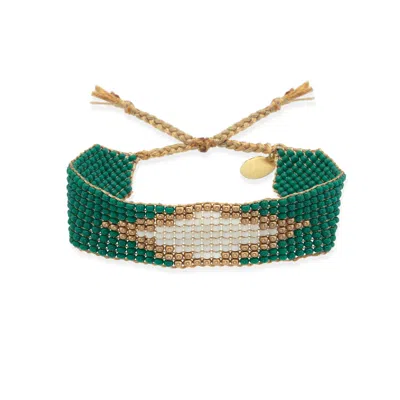 Milou Jewelry Women's Isabella Beaded Bracelet - Green