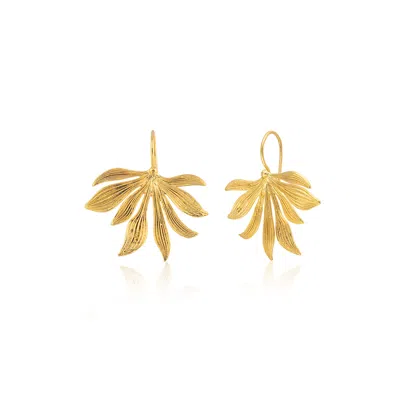 Milou Jewelry Women's Leaf Earrings - Gold