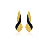 Milou Jewelry Women's Navy Blue & Gold Infinity Earrings In Blue