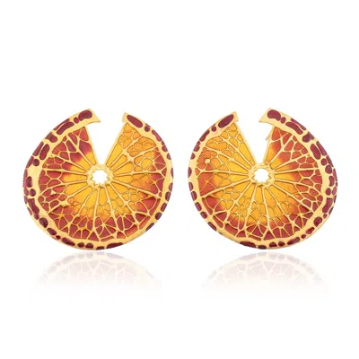 Milou Jewelry Women's Orange Slice Earrings