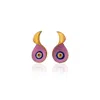 Milou Jewelry Women's Pink Evil Eye Earrings In Pink