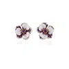 Milou Jewelry Women's Purple Viola Flower Earrings In Purple