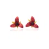Milou Jewelry Women's Sugar Pink Lily Flower Earrings In Pink