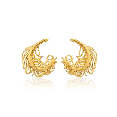 Milou Jewelry Women's Wave Earrings - Gold