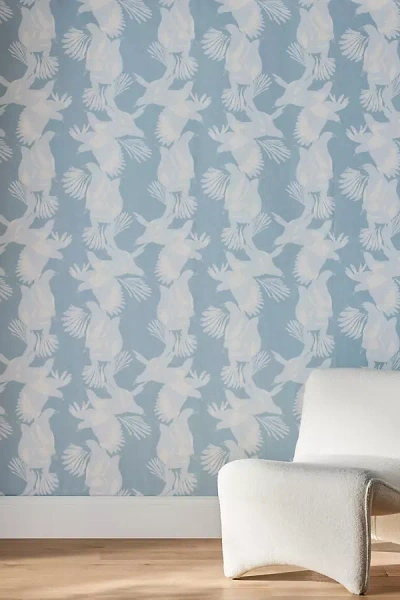 Milton & King Magpie Wallpaper In Blue