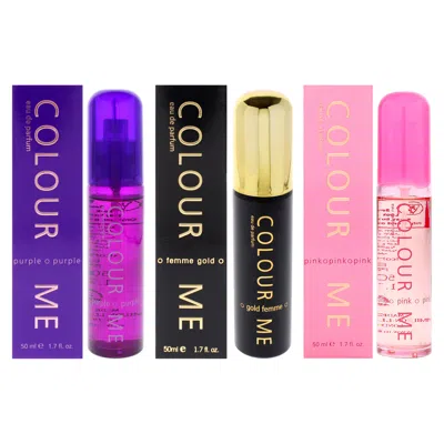 Milton-lloyd Colour Me Purple And Colour Me Femme Gold With Colour Me Pink Kit By Milton Lloyd For Men - 3 X 1.7  In Multi