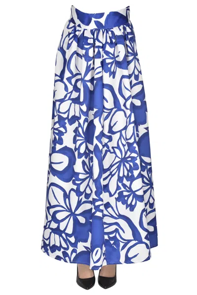 Milva Mi Full Skirt In Blue
