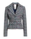 Milva Mi Woman Blazer Lilac Size 12 Cotton, Acetate In Multi
