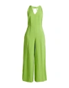 Milva Mi Woman Jumpsuit Lime Green Size 10 Viscose, Linen