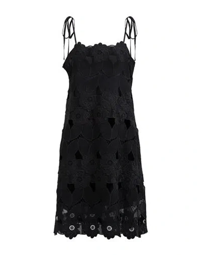 Milva Mi Woman Mini Dress Black Size 8 Acetate, Elastane