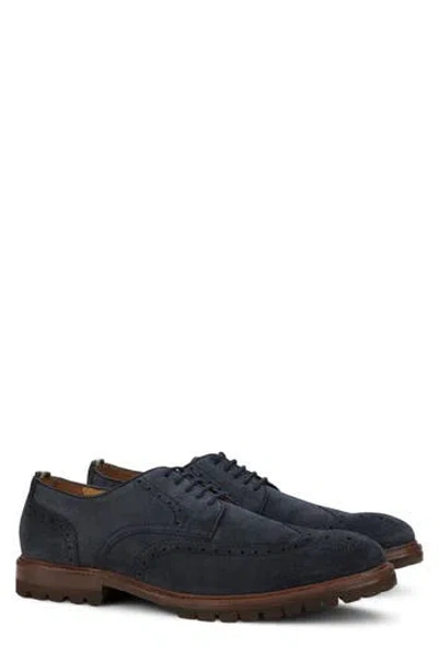 Milwaukee Boot Company Astor Wingtip Derby In Navy
