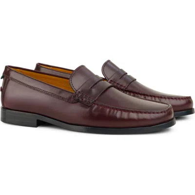 Milwaukee Boot Company Dunes Penny Loafer In Burgundy