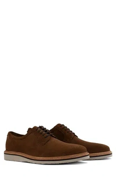 Milwaukee Boot Company Sanford Leather Plain Toe Derby In Gaucho