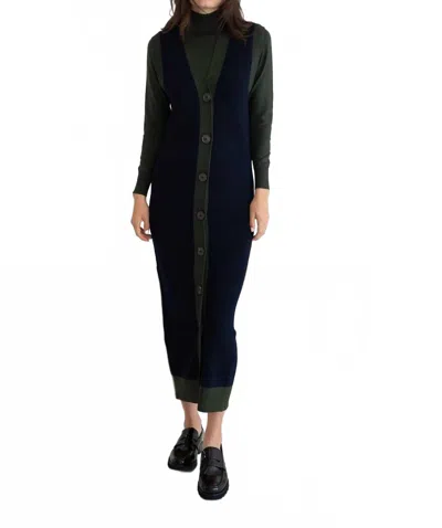 Mima Rosso Green Knit Top In Dark Green