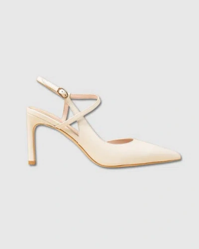 Mi/mai Emy Slingback Stiletto In White