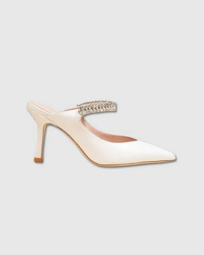 Mi/mai Harper Leather Mule By Diane Perreau In Neutral