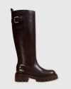 Mi/mai Herpen Chunky Treaded Sole Long Boot In Multi