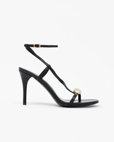 Mi/mai Terrence Jewel Detail Heeled Sandals In Black