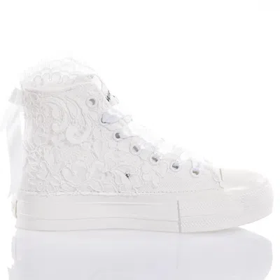 Mimanera Airlines Platform Amabel Sneakers In White