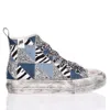 Mimanera Airlines Platform Denim Patch Sneakers In Multi