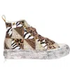 Mimanera Airlines Platform Jungle Patch Sneakers In White