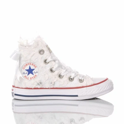 Mimanera Kids' Converse Junior Amabel Customized  In White