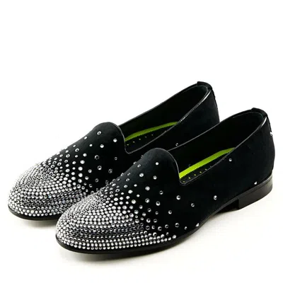 Mimanera Frontman Velvet Noir Swarovski Sneakers In Multi