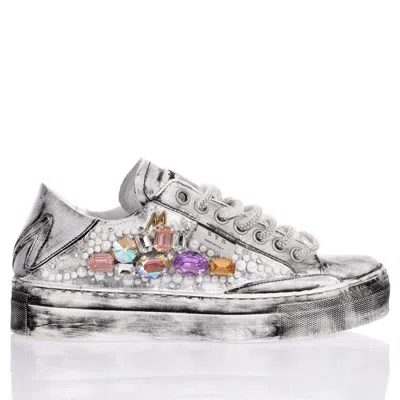 Mimanera Garage Platform Glitz Sneakers In White