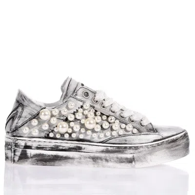 Mimanera Garage Platform Pearls Sneakers In White