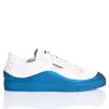 Mimanera Garage Teal Wave Sneakers In White