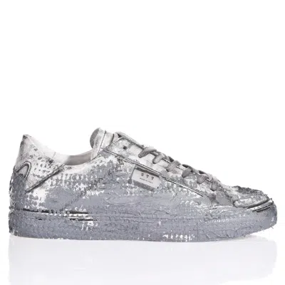Mimanera Handmade Garage Clay Sneakers With Metallic Texture In Gray
