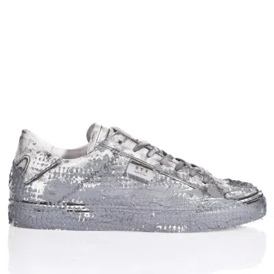 Mimanera Handmade Garage Clay Sneakers With Metallic Texture In Gray