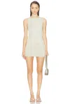 Mimchik Draped Mini Dress In Green