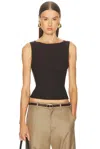 Mimchik Frankie Tank Top In Black