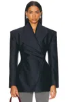 Mimchik Hourglass Blazer In Navy