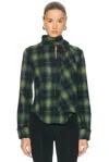 Mimchik Iris Scarf Shirt In Green
